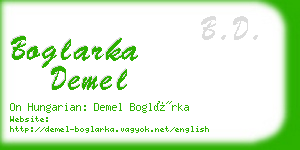 boglarka demel business card